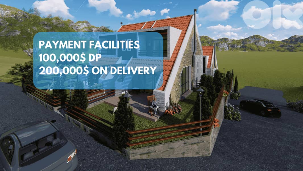 Under construction  villa+view + terrace 4 sale Hrajel, Faraya 0