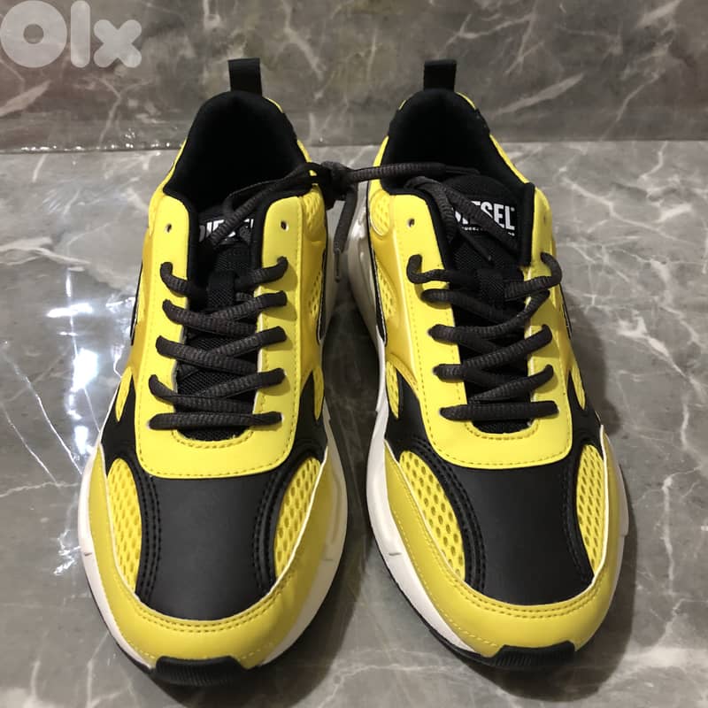 Diesel Shoes - Black and Yellow size 40.5 2