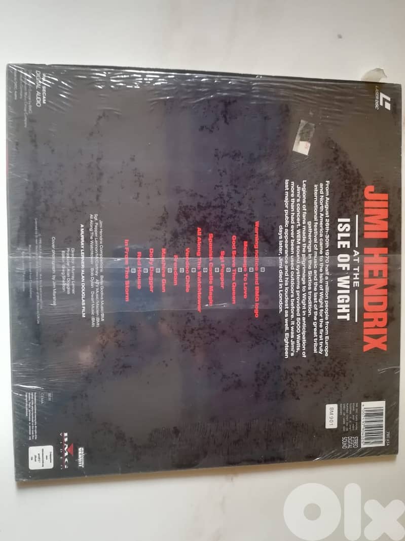 Jimi Hendrix – Jimi Hendrix At The Isle Of Wight Laserdisc 1