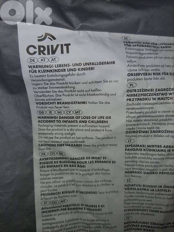 MOTO & BICYCLE COVER CRIVIT  MADE IN GERMANY 3