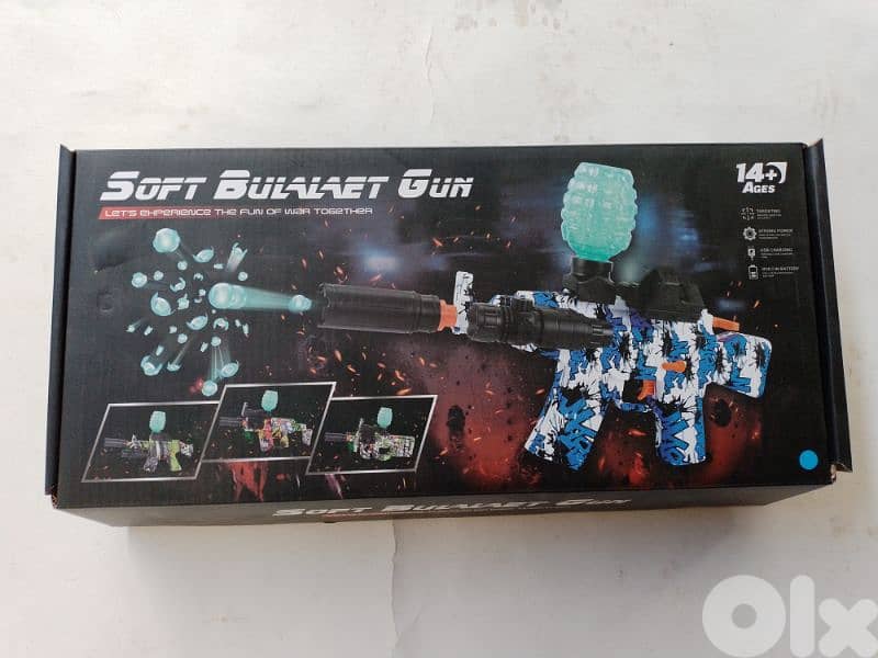 Electric soft gel bullet gun with lazer 1