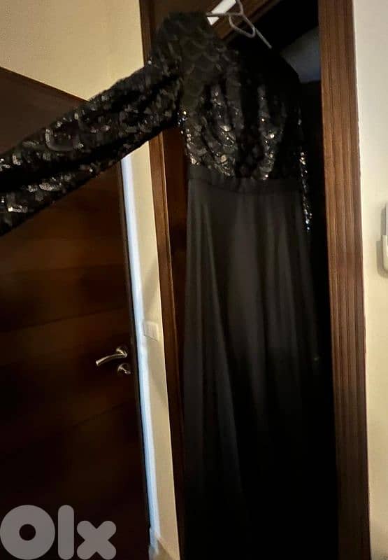 Black Luxury Dress - Size 38 2