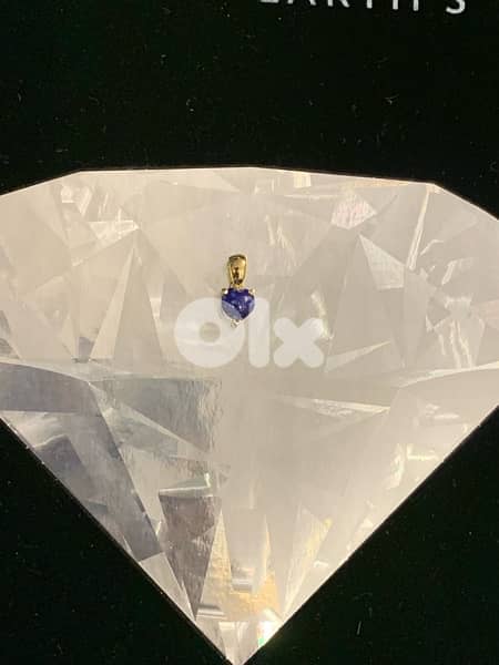 Natural gemstones heart gold pendants 6