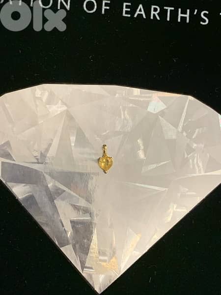 Natural gemstones heart gold pendants 8