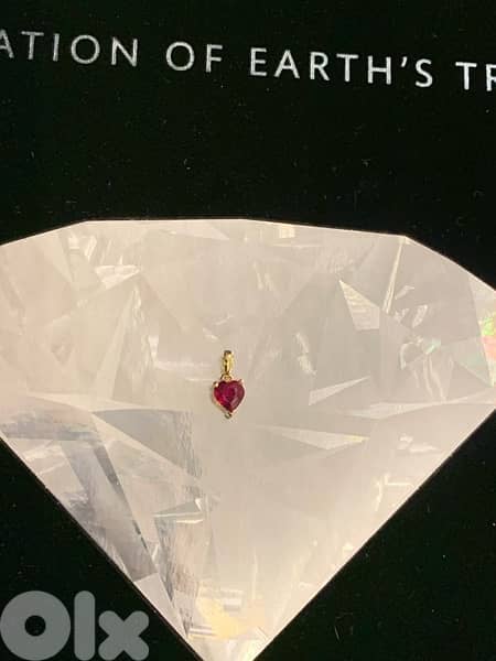 Natural gemstones heart gold pendants 10