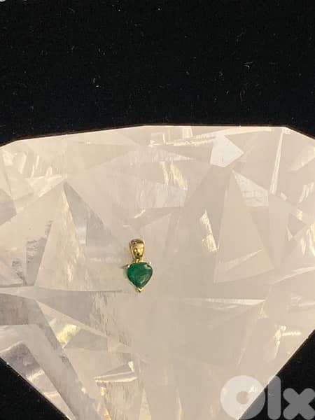 Natural gemstones heart gold pendants 11