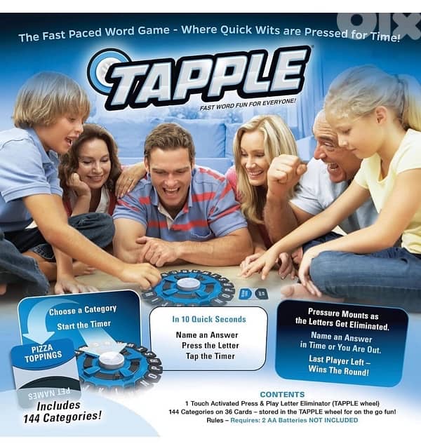 USAOPOLY TAPPLE Word Game | Fast-Paced Family 1