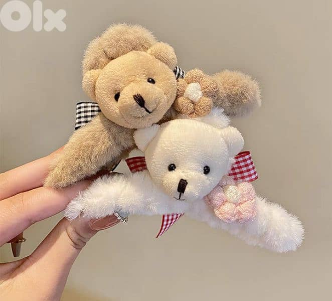 plush hair clips 2