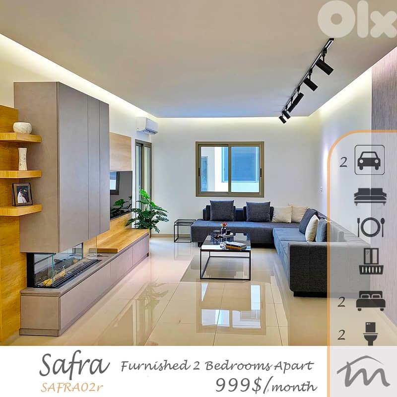 Safra | SHORT TERM RENT | Furnished/Equipped 100m² Apart | 2 Parking 0