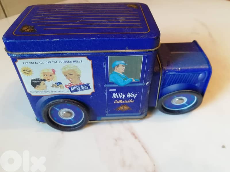 Vintage tin Milky Way - Mars chocolate collectable trucks 4