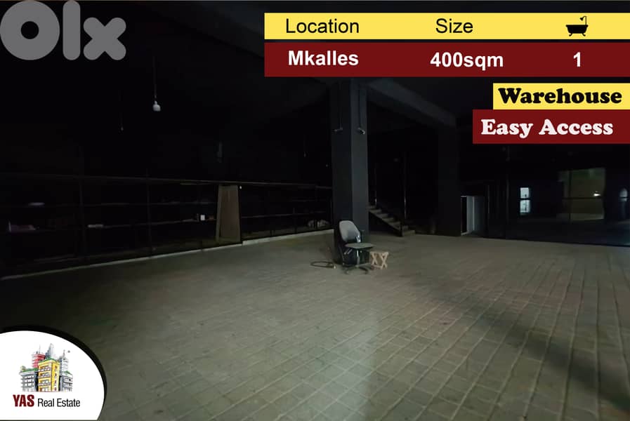 Mkalles 400m2 | Warehouse | Prime Location | Easy Access | AA/KH | 0