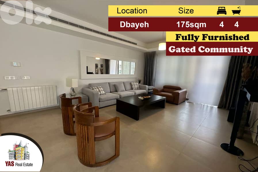Dbayeh/Waterfront 175m2 | View Brand New | Gated | Furnished | MJ 0