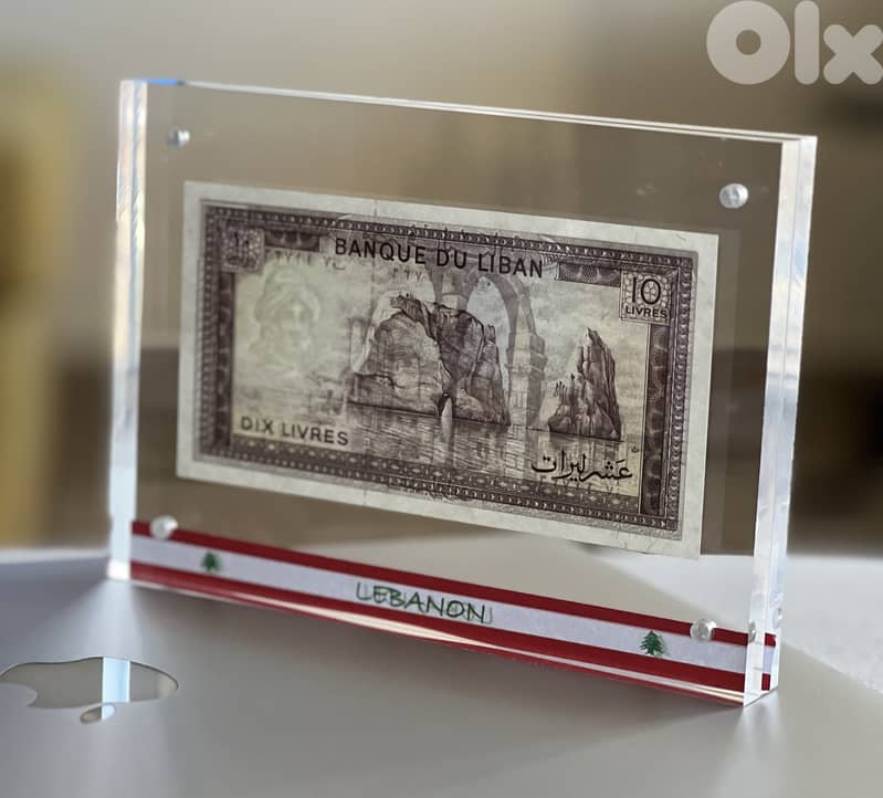 BEST GIFT lebanon, 1 lira to 1000 in Plexi ليرة لبنان عملة 6