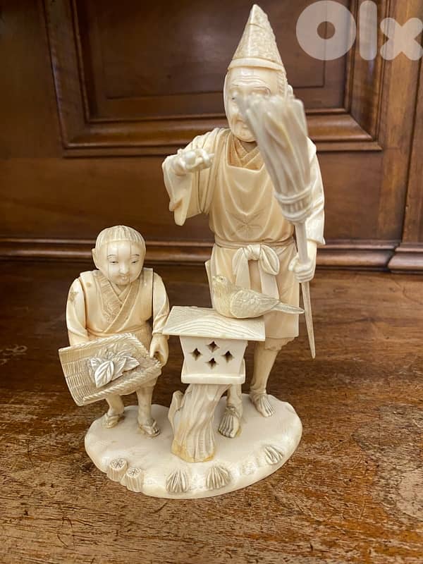 antique 19th century japanese okimono 0