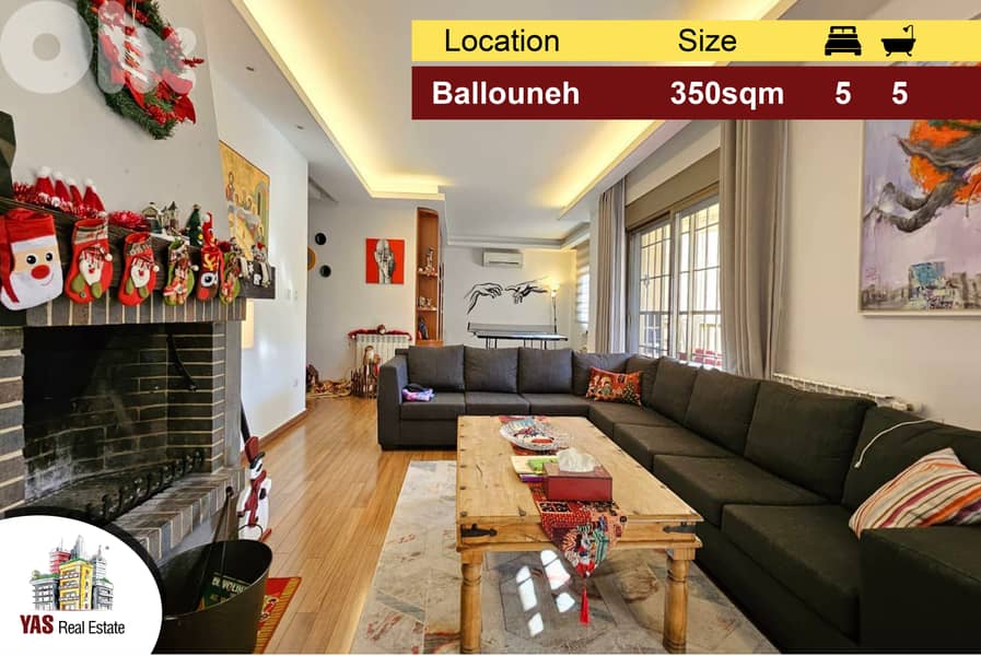 Ballouneh 350m2 | High end | Brand new | 0