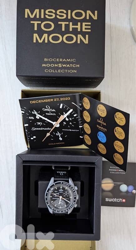 OMEGA X SWATCH MOONSWATCH - MISSION TO MOONSHINE GOLD + EXTRA STRAP 0