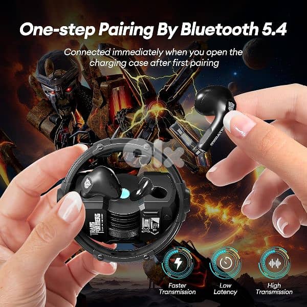 Marvel Transformers Avengers Gaming Earbuds Bluetooth 5.4 earphones 9