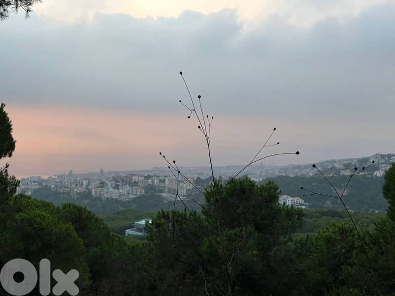 Land for sale in Broumana/  Seaview & Beirut View 2