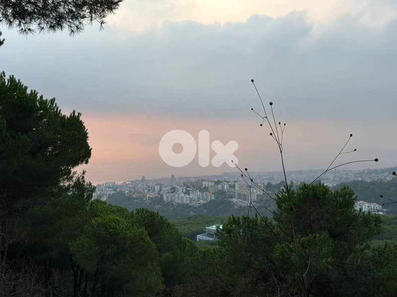 Land for sale in Broumana/  Seaview & Beirut View 3