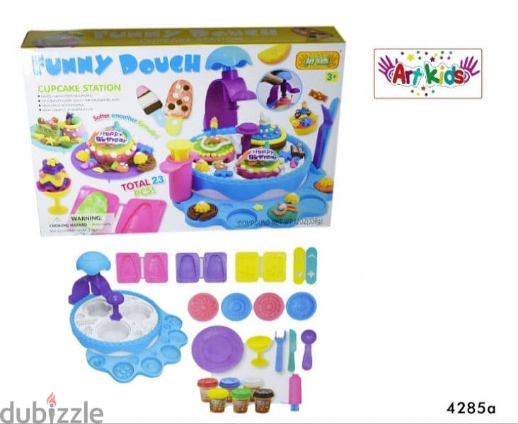 fun dough cup cake station 0