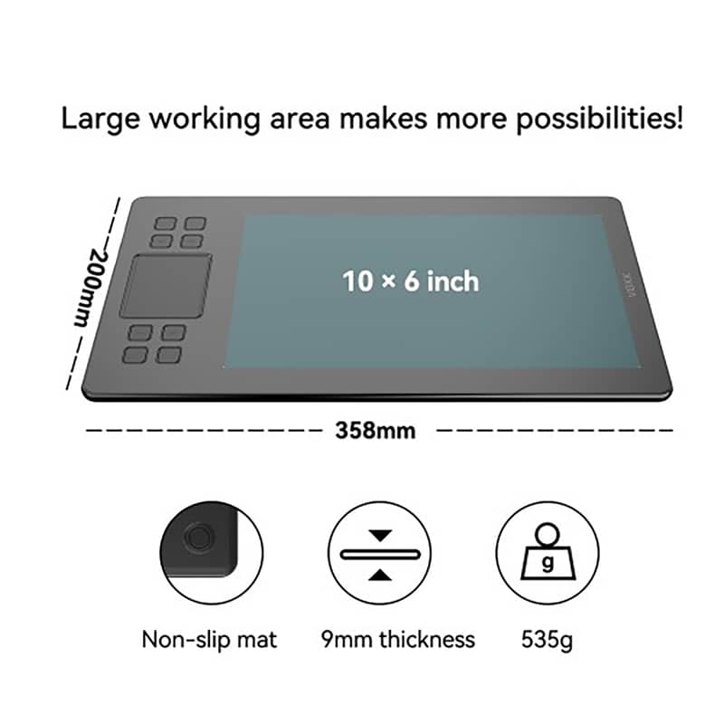 VEIKK A50 DRAWING TABLET WITH PEN 2