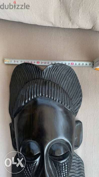 Ebony wood . handmade African mask 2