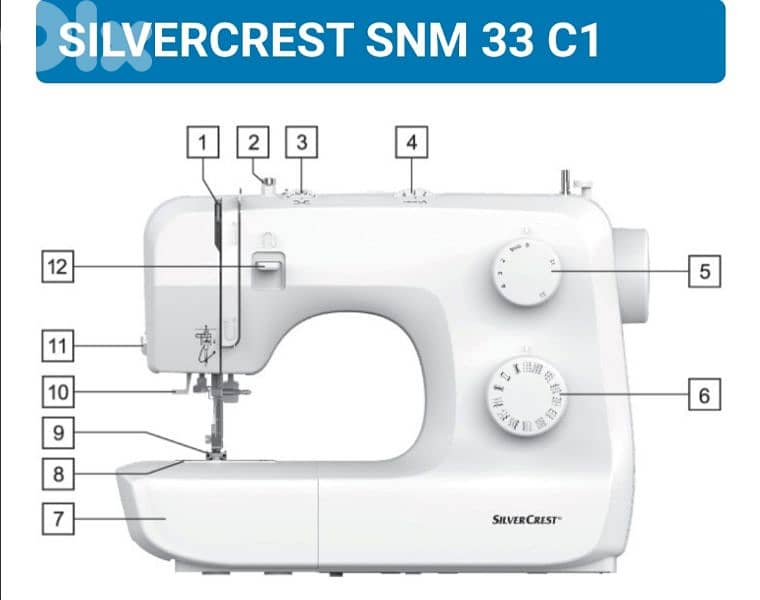 SILVERCREST sewing machine »SNM 33 C1 made in Germany/4$ delivery 3