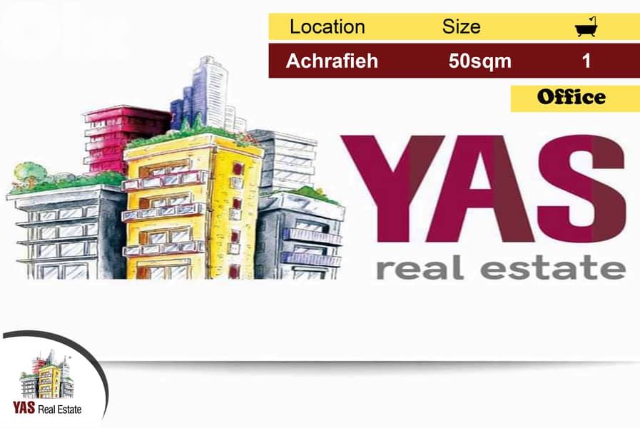 Achrafieh 50m2 | Office | Need Renovation | Prime Location | AA/AC 0