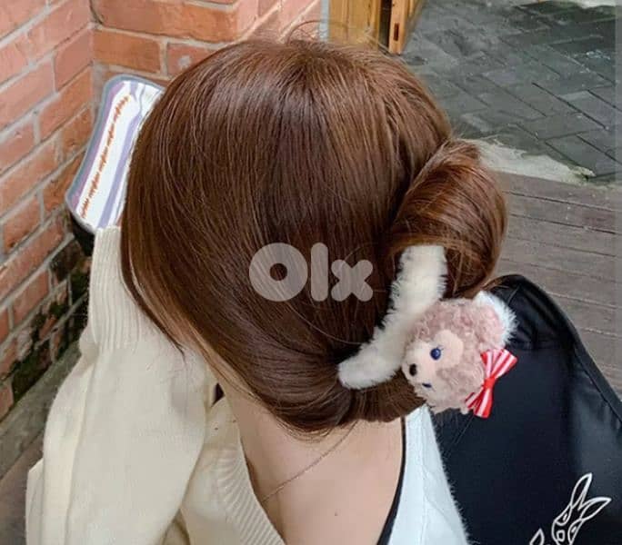 funny furr hair clips for women 4