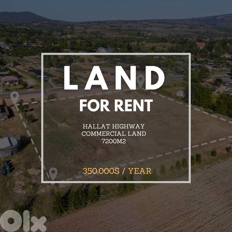 JH24-3812 Land 7200m for rent in Hallat Highway, $ 29,000 cash 0