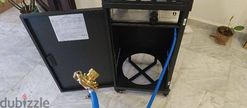 queen chef outdoor glass gas heater 2