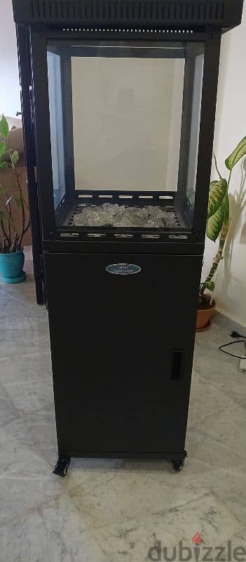 queen chef outdoor glass gas heater 1