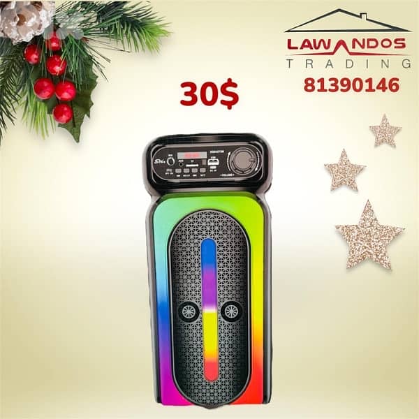 speaker karaoke starting 25$ مع ميكروفون 6