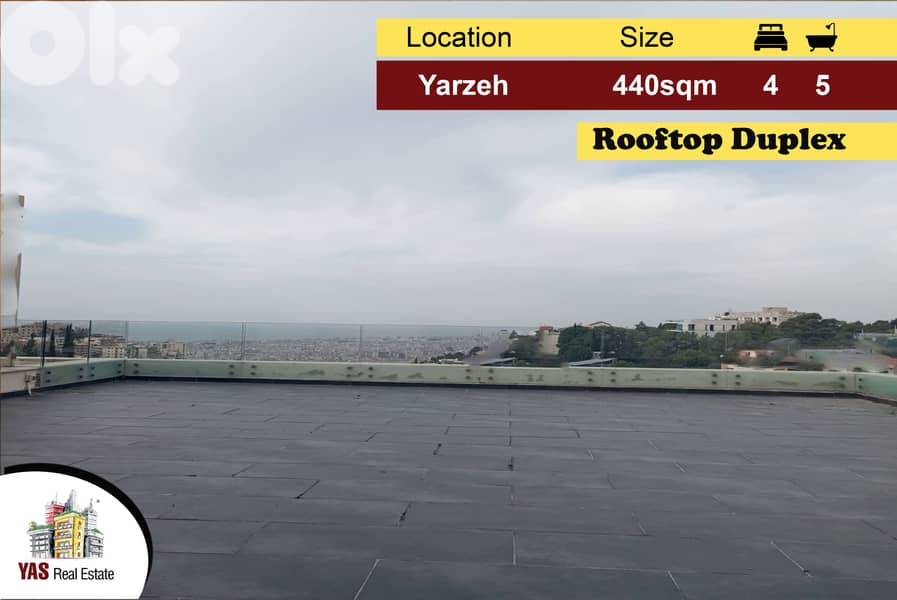 Yarzeh 440m2 | 60m2 Terrace | Rooftop Duplex | Panoramic View | PA 0