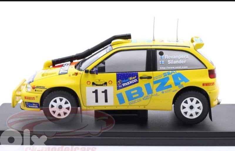 Seat Ibiza Kit Car (Rally Safari 1998) diecast car model 1:24. 2