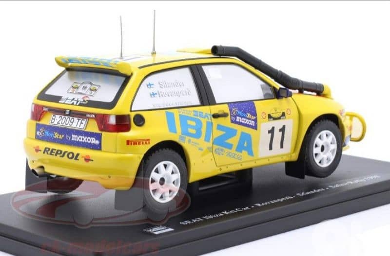 Seat Ibiza Kit Car (Rally Safari 1998) diecast car model 1:24. 3