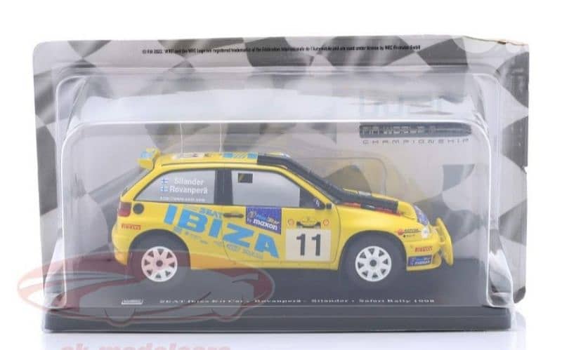 Seat Ibiza Kit Car (Rally Safari 1998) diecast car model 1:24. 5
