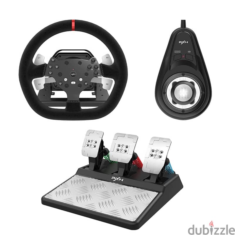 PXN V10 Force Feedback Steering Wheel Detach PC Xbox One PS4 PS5 2