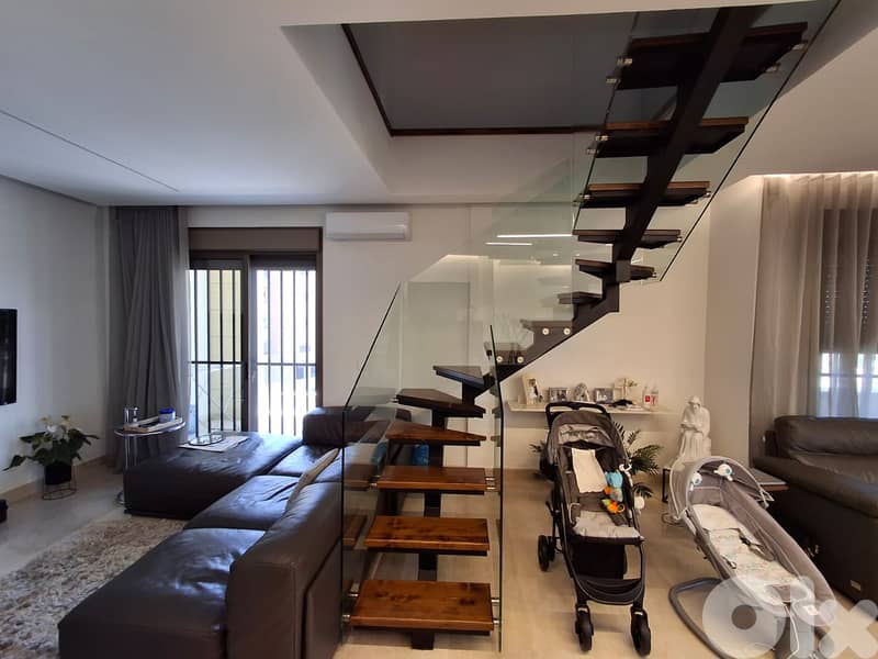 MODERN FURNISHED DUPLEX IN Rabieh PRIME (370Sq)+VIEW, (NAC-140) 0