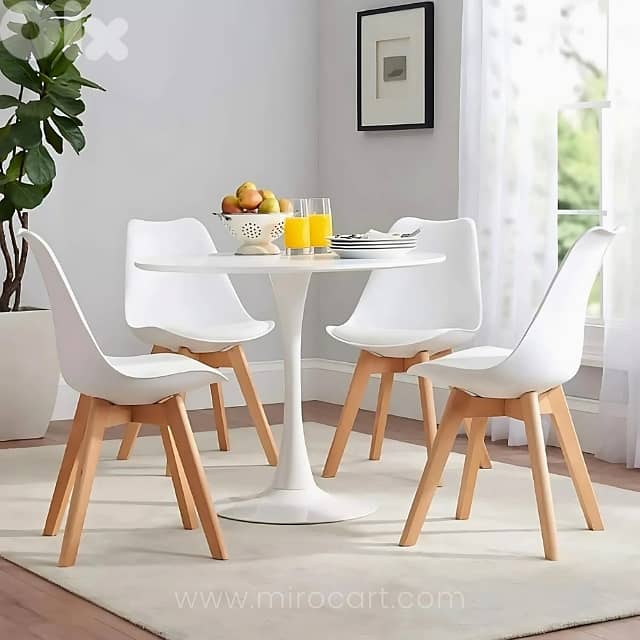 Modern Dining Chair with Wooden Legs & 5 Vibrant Color Options 1