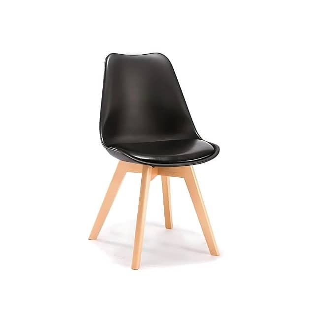 Modern Dining Chair with Wooden Legs & 5 Vibrant Color Options 9