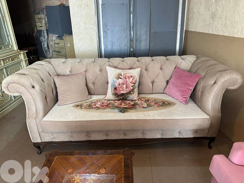 طقم كنبايات شستر فيلد الاصلي قماش تركي 2