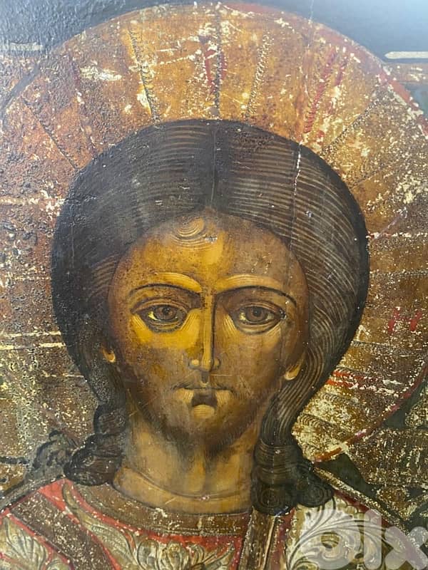 19th century Russian Icon Christ pantocrator 2