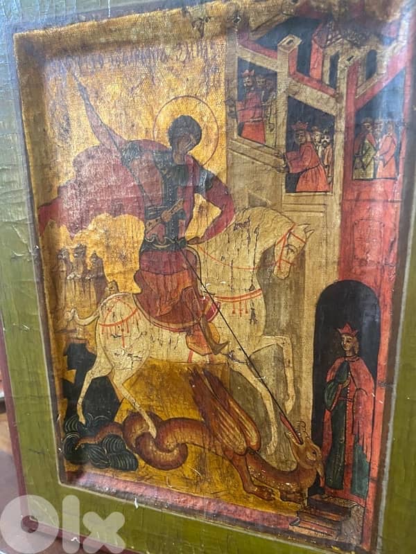 early 19th century st george Russian icon 1