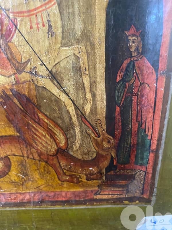 early 19th century st george Russian icon 4