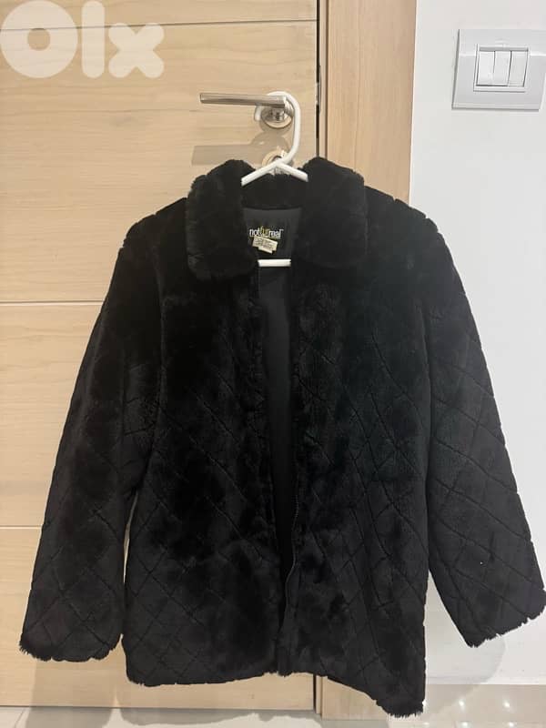 coat black faux fur from canada 0