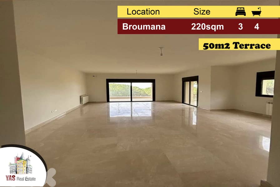 Broumana 220m2 | 50m2 Terrace | Mountain View |  Ecellent Condition|PA 0