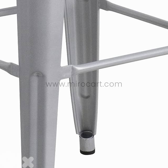 High Metal Bar Stools, 30” Stackable Vintage Chairs in Trendy Colors 9