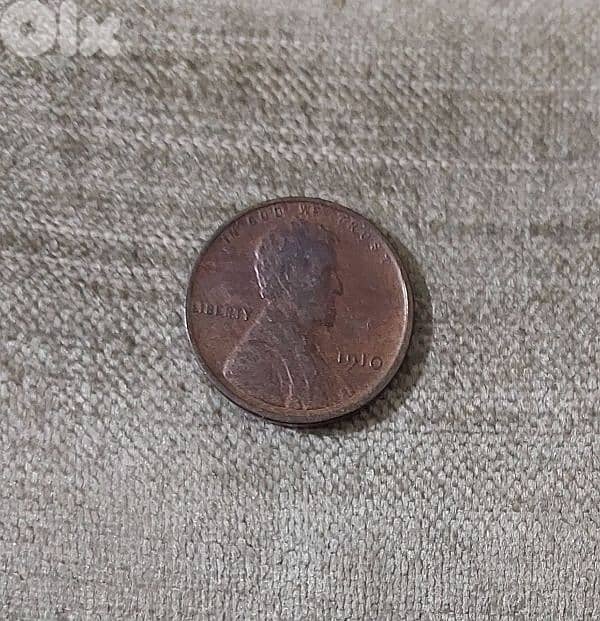 USA Lincolin Wheat Cent Coin year 1910 0