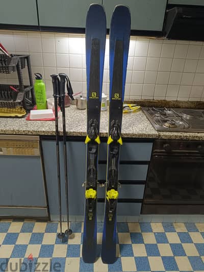 Salomon Ski XDR 80Ti 2019 169cm with Polls 52inch 125cm